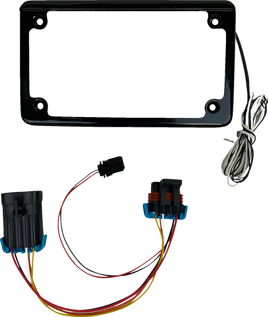 CUSTOM DYNAMICS Lighted License Plate Frame - Gloss Black - RZR XP