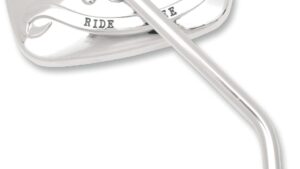 EMGO Mirror - "Ride Free" - Side View - Rectangle - M10 x 1.25 - Chrome - Right