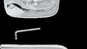 EMGO Mirror - "Ride Free" - Side View - Rectangle - M10 x 1.25 (Left Hand) - Chrome - Right