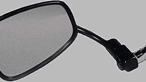 EMGO Mirror - Side View/Bar End - Rectangle - Curved - Black