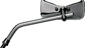 EMGO Mirror - Stamped - Chopper - Side View - Rectangle - M10 x 1.25 - Chrome - Left