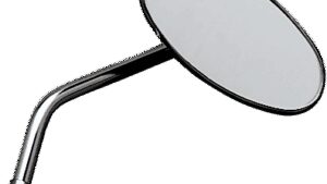 EMGO Mirror - Die-Cast - Chopper - Side View - Oval - M10 x 1.25 (Left Hand) - Chrome - Right