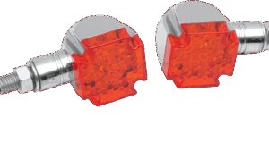 EMGO LED Maltese Marker Lights - Chrome/Red