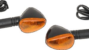 K&S TECHNOLOGIES Marker Lights - Single Filament - Black/Amber