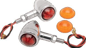 DRAG SPECIALTIES Mini-Bullet Light Kit - Amber/Red