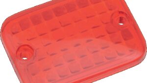 DRAG SPECIALTIES Replacement Mini Rectangular Lens - Red