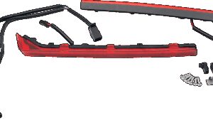 DRAG SPECIALTIES Side Light Kit - Red Lens