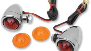 DRAG SPECIALTIES Mini-Bullet Light Kit - Amber/Red