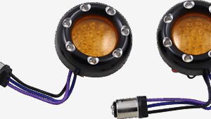 ARLEN NESS LED Light Kit for Factory Turn Signal Housing - Amber/White - Black