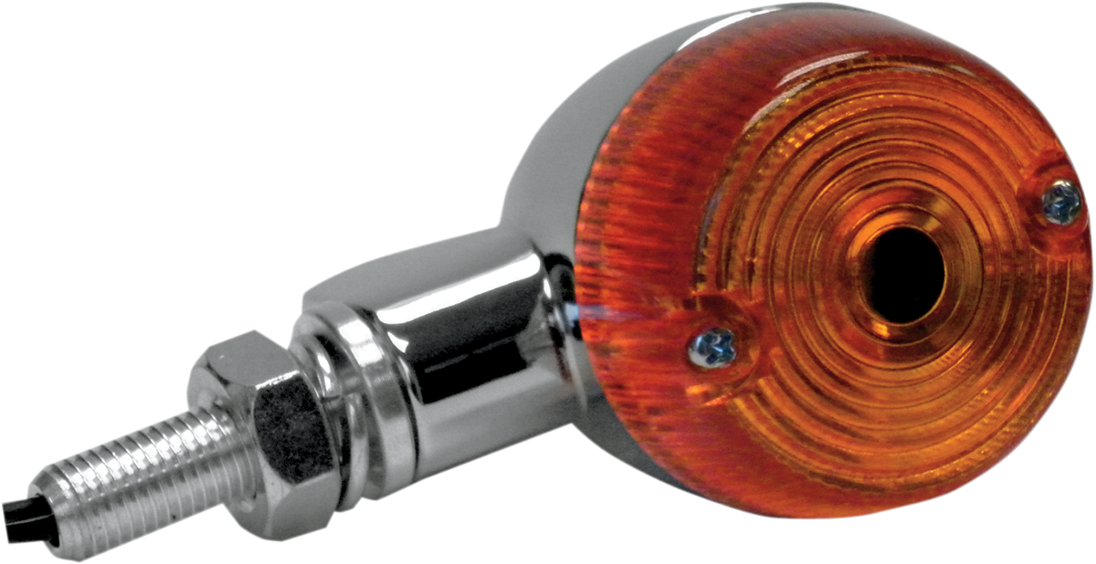 K&S TECHNOLOGIES Marker Light - Single Filament - Chrome/Amber
