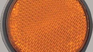 CHRIS PRODUCTS Reflector - 5mm Stud - Amber