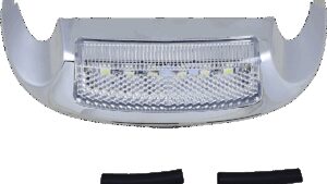 CUSTOM DYNAMICS LED Front Fender Tip - White LED/Clear Lens - Chrome