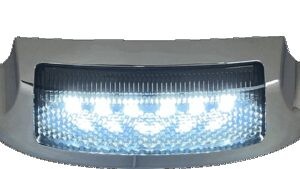 CUSTOM DYNAMICS LED Front Fender Tip - White LED/Smoke Lens - Chrome