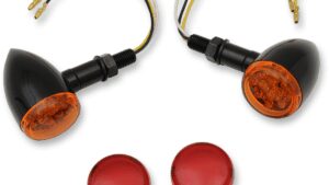 DRAG SPECIALTIES LED Marker Lights - Black/Amber or Red