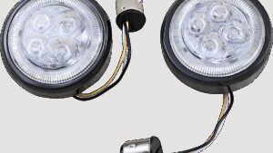 CIRO Front Signal Light Inserts - Black - Amber Lens