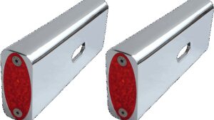 PRO-ONE PERF.MFG. Strut LED Marker Light - Chrome/Red