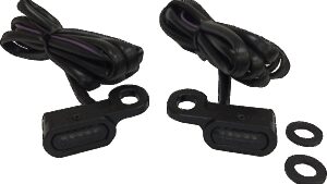 DRAG SPECIALTIES LED Handlebar Marker Lights - Hydraulic Clutch - Black/Smoke