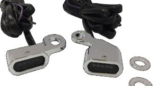 DRAG SPECIALTIES LED Handlebar Marker Lights - Chrome/Smoke