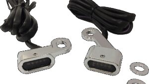 DRAG SPECIALTIES LED Handlebar Marker Lights - XL - Chrome/Smoke