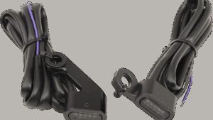 DRAG SPECIALTIES LED Handlebar Marker Lights - Black/Smoke