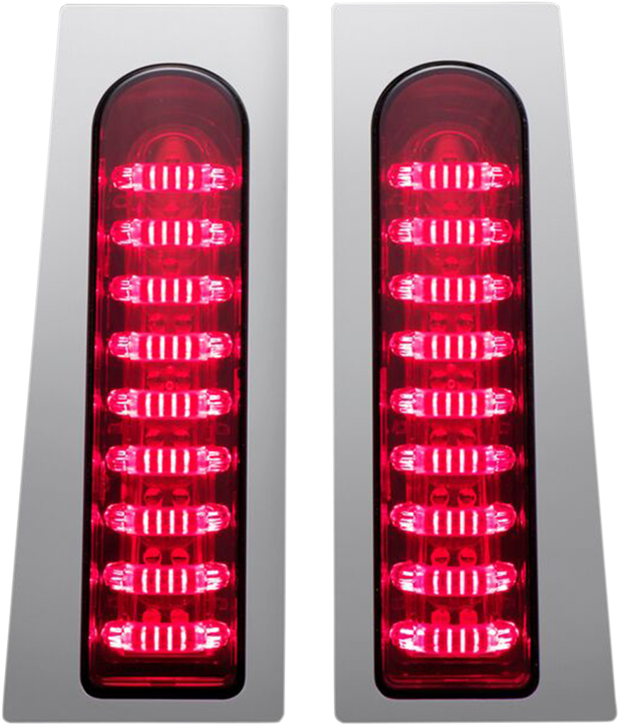 CUSTOM DYNAMICS ProBEAM® Fillerz® Lights - Red - Chrome