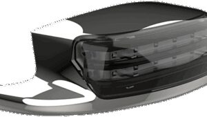 CUSTOM DYNAMICS Fender Tip Light - LED - Smoke Lens - Chrome