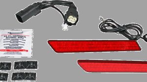 CUSTOM DYNAMICS Saddlebag Latch Lights - SS6 - Red