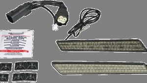 CUSTOM DYNAMICS Saddlebag Latch Lights - SS6 - Smoke