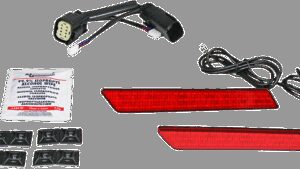 CUSTOM DYNAMICS Saddlebag Latch Lights - SS8 - Red
