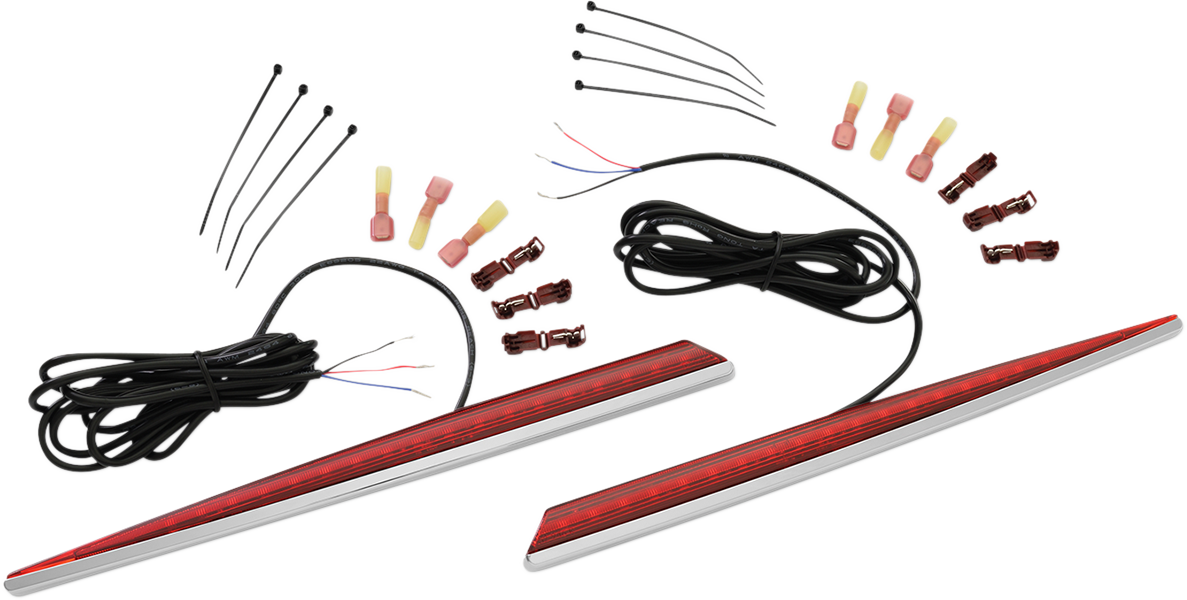 CUSTOM DYNAMICS Saddlebag LED Lights - Sequential - Black/Red - Image 2