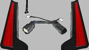 CUSTOM DYNAMICS Fascia LED Light Panels - Black/Red