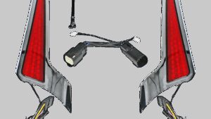 CUSTOM DYNAMICS Fascia LED Light Panels - Chrome/Red