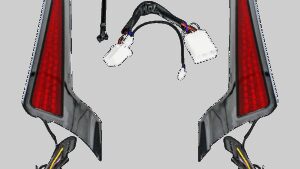 CUSTOM DYNAMICS Fascia LED Light Panels - Chrome/Red