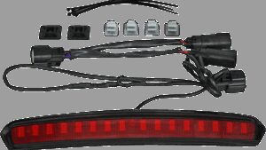 CUSTOM DYNAMICS Tour Pack Lid Light - Black/Red