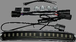 CUSTOM DYNAMICS Tour Pack Lid Light - Chrome/Smoke