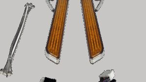 CUSTOM DYNAMICS LED Fork Light - Amber - Chrome