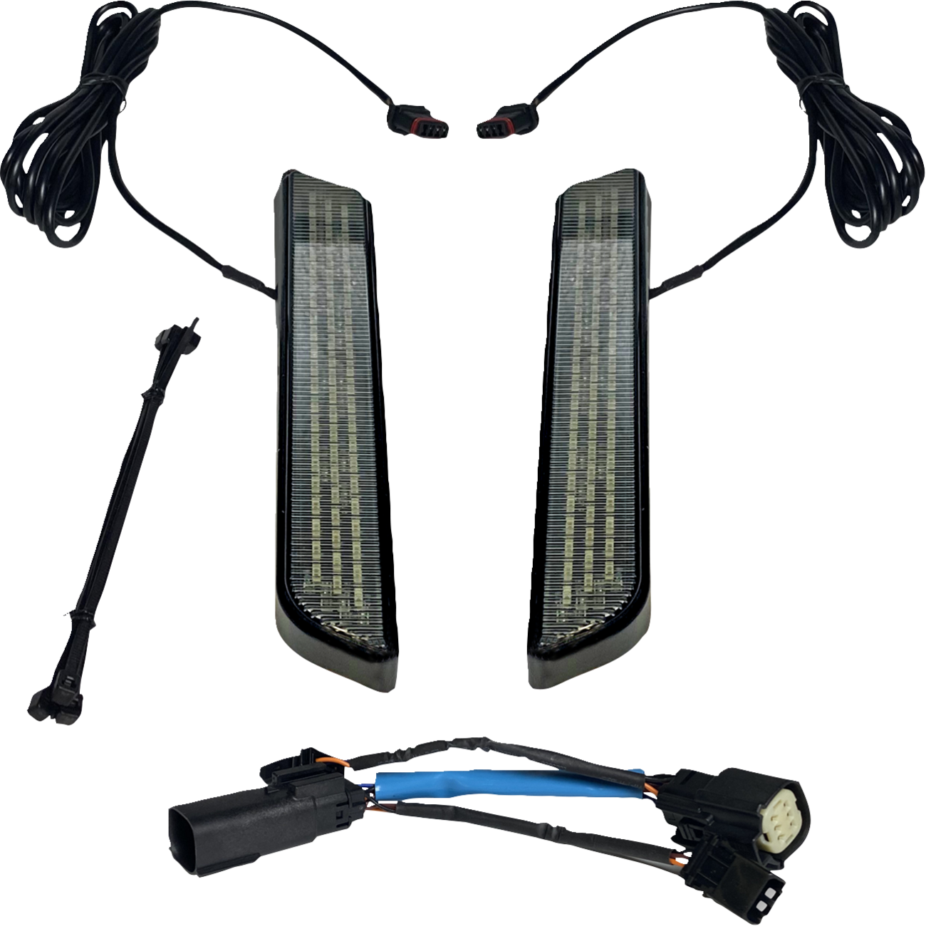 CUSTOM DYNAMICS LED Fork Light - Smoke - Black