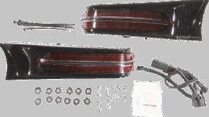 CIRO Filler Panel Light - Red Lens - Red LEDs - Chrome