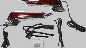 CIRO Filler Panel Light - Red Lens - Red LEDs - Chrome