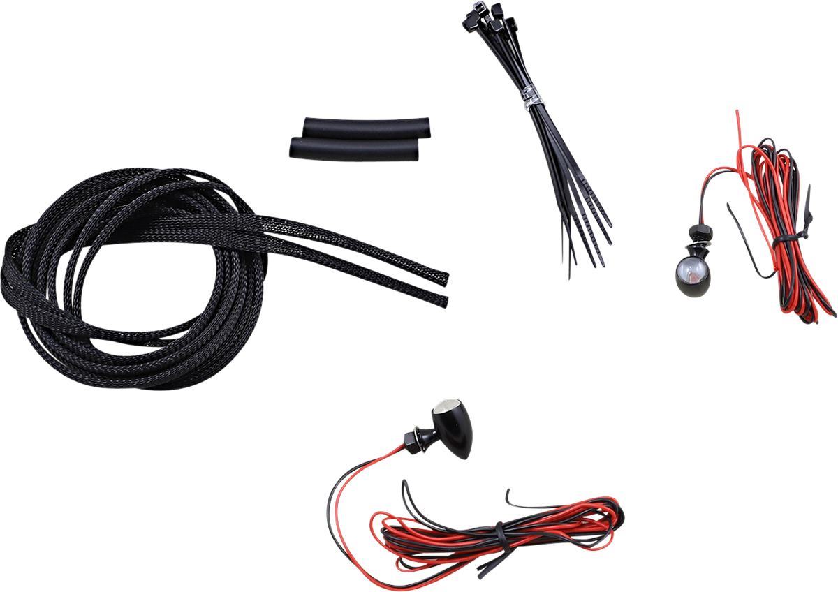 CUSTOM DYNAMICS Micro Turn Signals - Red -Black