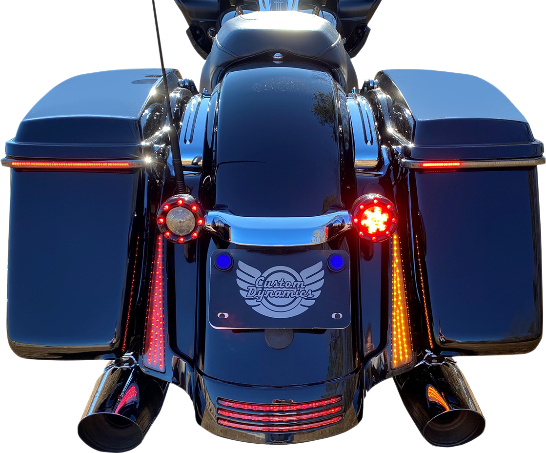 CIRO Bag Blades® - Red Turn Signals - Smoke Lens - Image 2