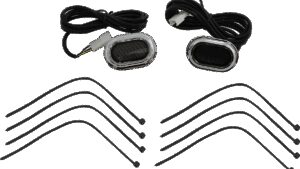 CUSTOM DYNAMICS Antenna Grommet Light - Smoke Lens - Chrome