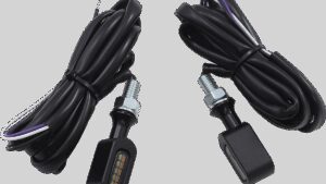 DRAG SPECIALTIES Marker Light - Smoke/Amber - Matte Black