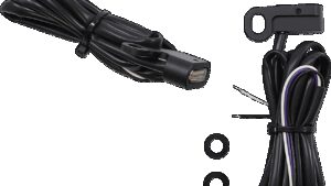 DRAG SPECIALTIES Marker Light - Amber/White - Clear Lens - Matte Black