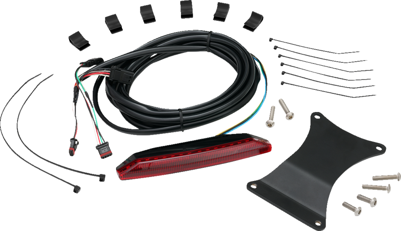 SHOW CHROME REAR LIGHT UNDER MAX MOUNT RYKER RED