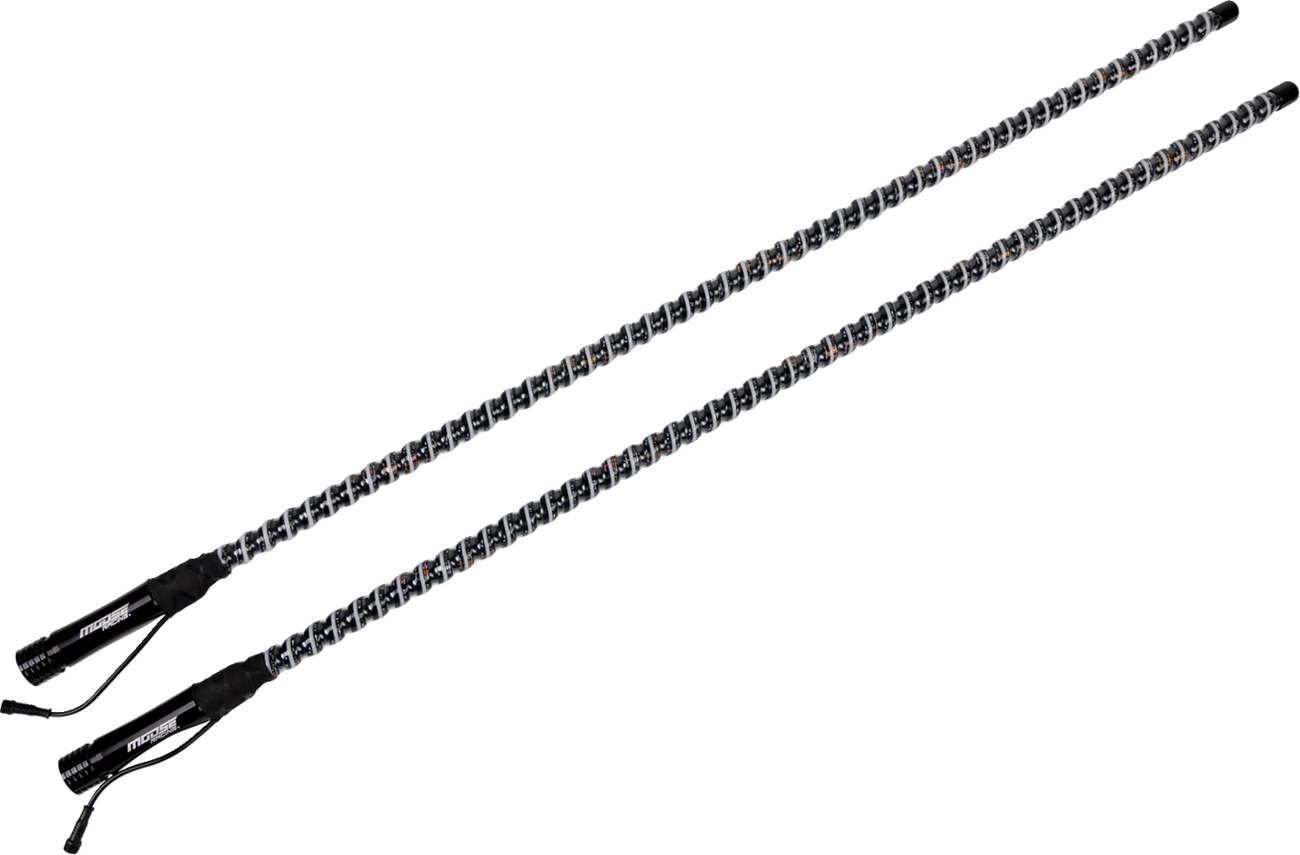 MOOSE OFFROAD QUICK DISCONNECT COB WHIP 4FT PAIR