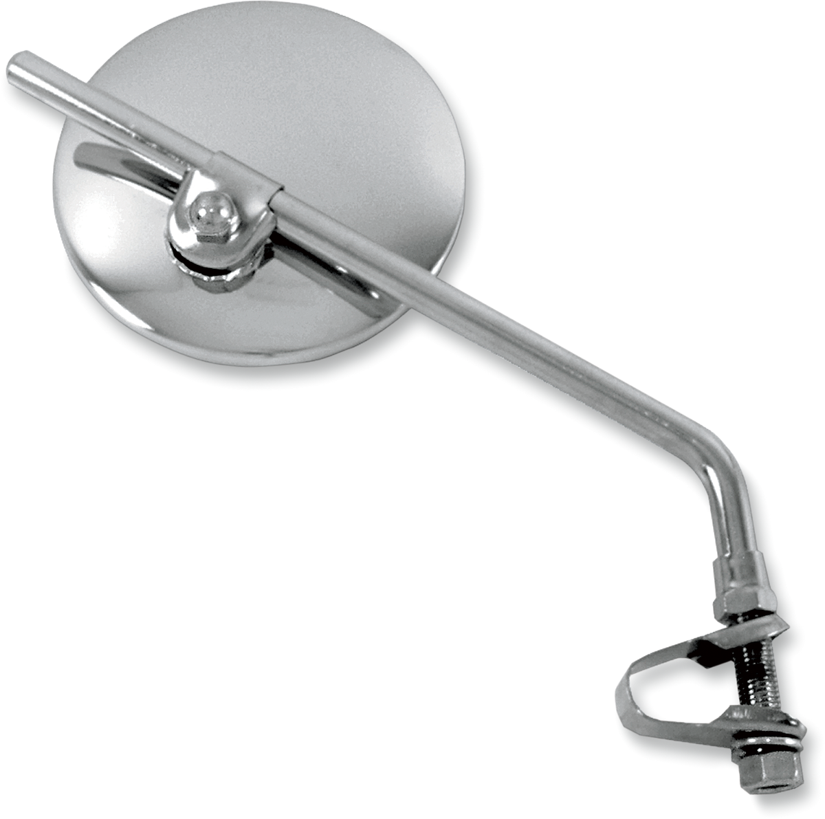 EMGO Mirror - Side View - Round - 9" Stem - Chrome - Each - Universal