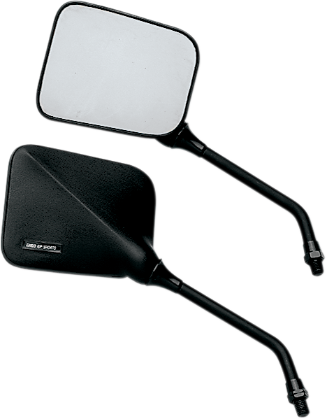 EMGO Mirror - GP Sport - Side View - Short - Rectangle - Black