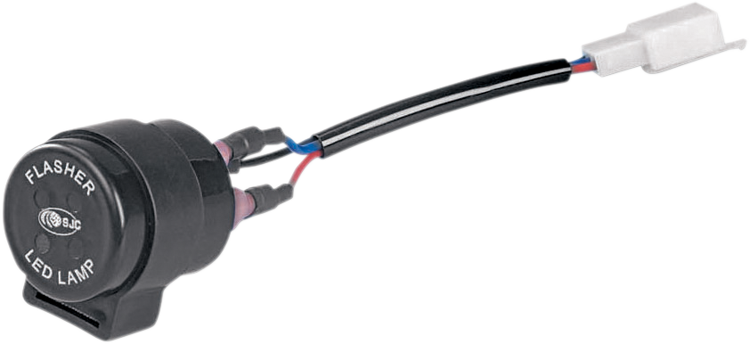 CUSTOM DYNAMICS Antenna Grommet Light - Red Lens - Chrome - Image 2