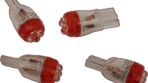 DRAG SPECIALTIES Mini Wedge LED Bulbs - Red